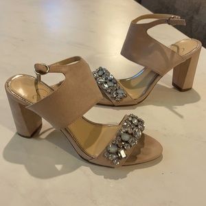 Pink Dress Shoes with rhinestone